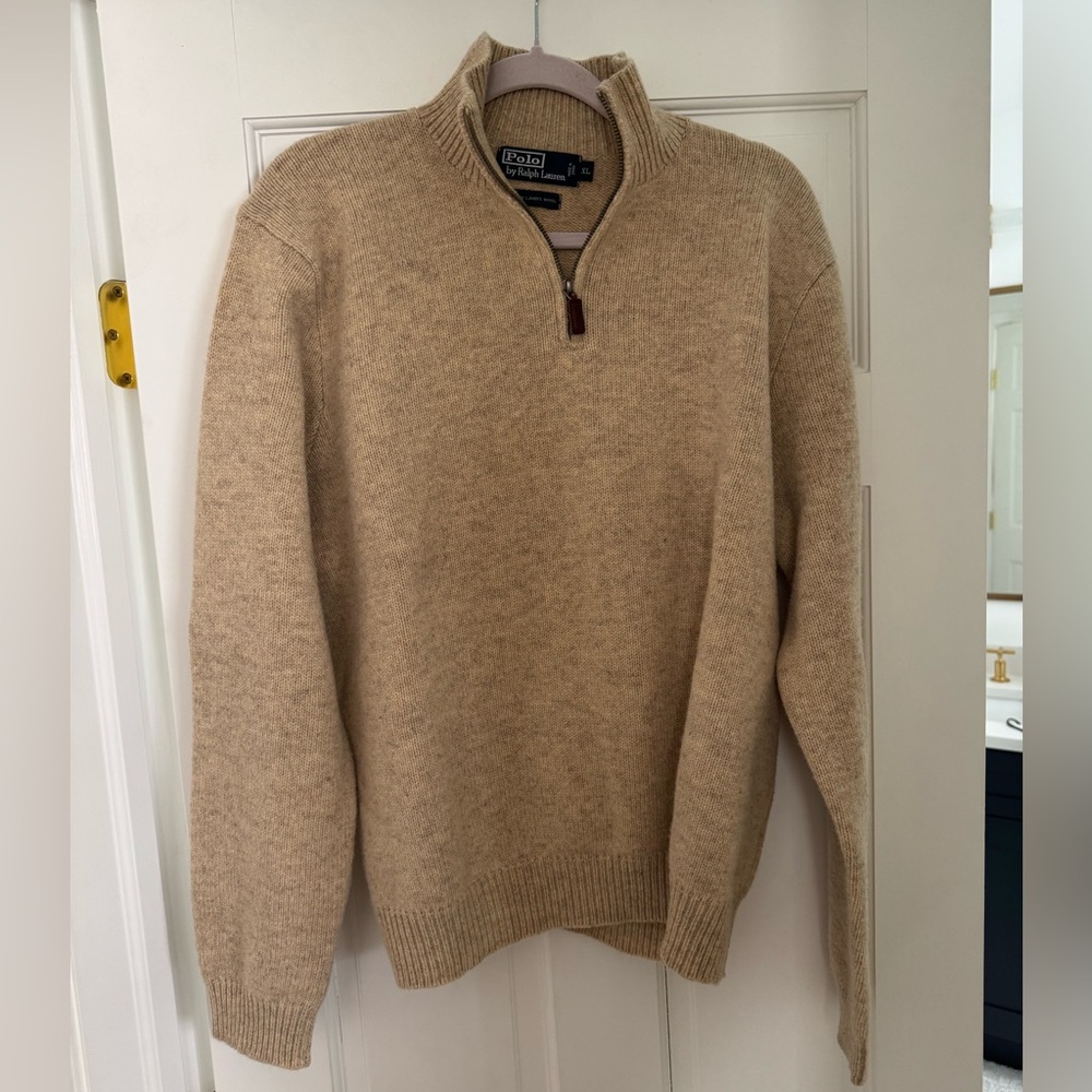 Men’s Polo 100% wool sweater